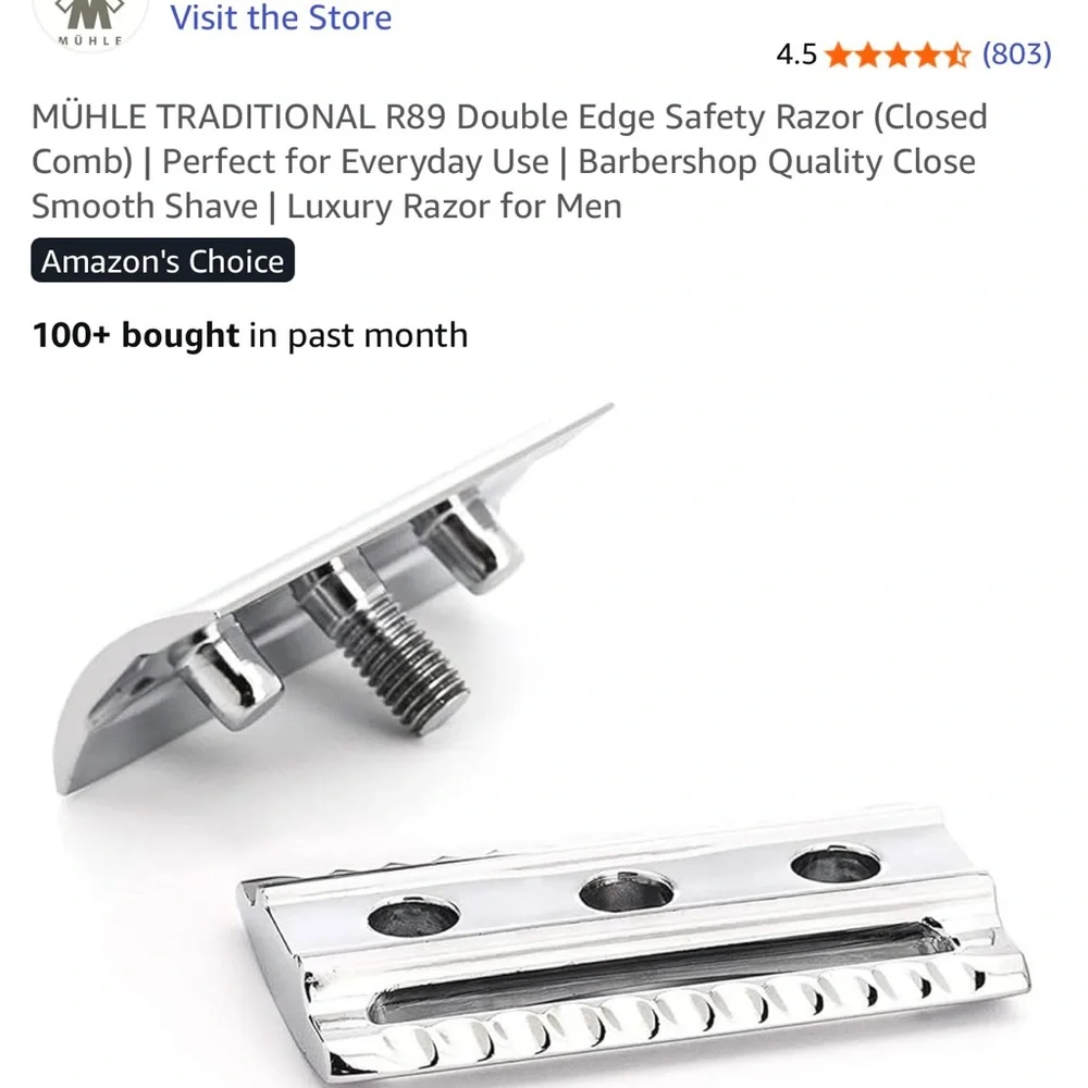 Muhle Chrome Safety Razor - Picture 6 of 14